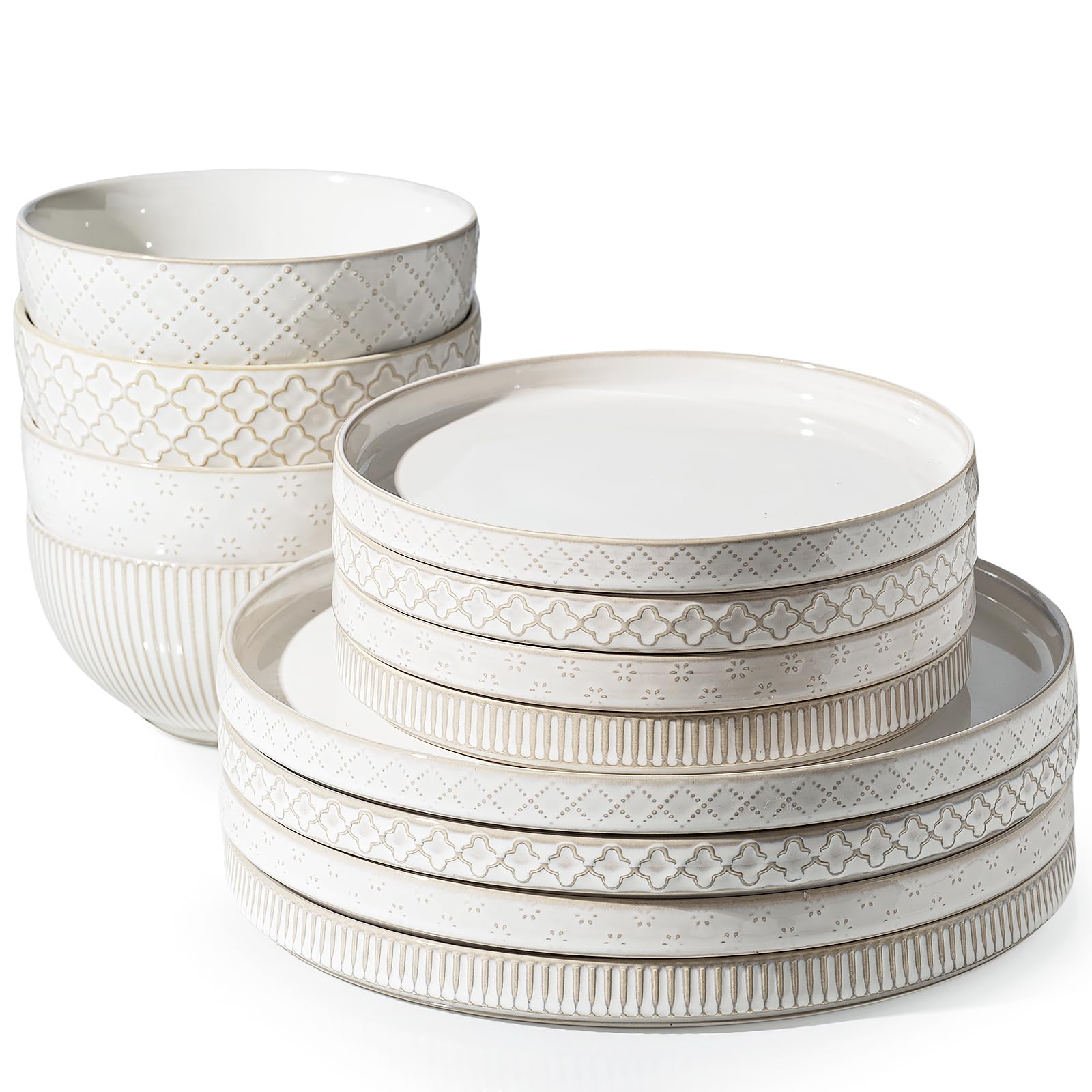 Amazon.com | Getstar Dinnerware Sets, Plates and Bowls Sets (10.5